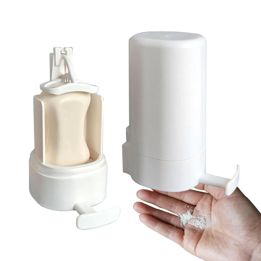 Soap Grinder for Bar Soap Wall-Mounted, No Drilling Waterproof Soap Container Cheese Grinder for Travel Kitchen Bathroom